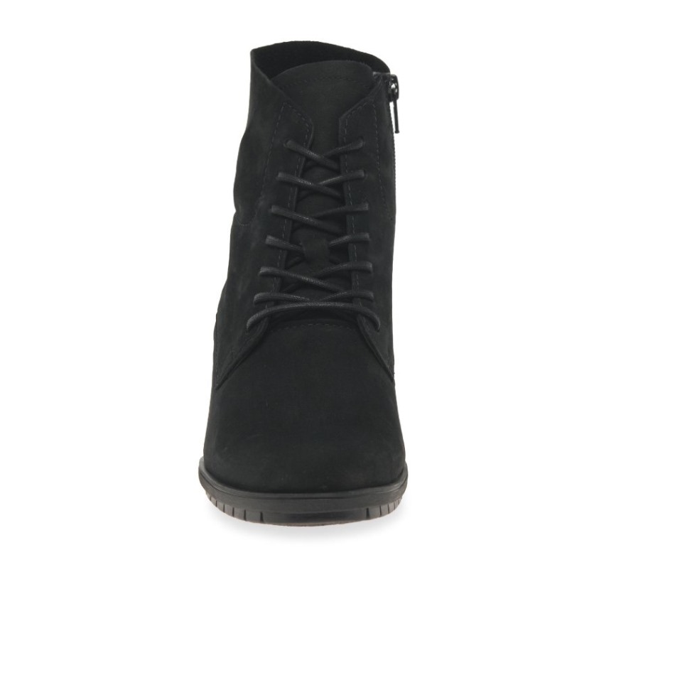 Gabour | Bottines Femme Optimum En Nubuck Noir Exclusives
